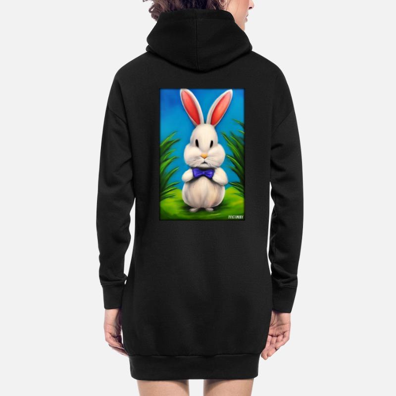 Rabbit Easter Easter Pet Easter Holiday Hoodie Dress