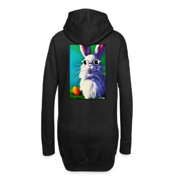 Pâques Lunettes de soleil lapin Pâques Pâques Fête - Sweat-shirt à capuche long Femme - noir - Dos