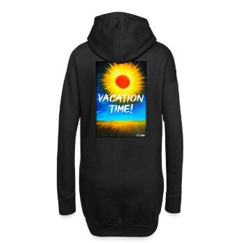 TEMPS DE VACANCES- Holiday Sun Party Beach Sea - Sweat-shirt à capuche long Femme - noir - Dos