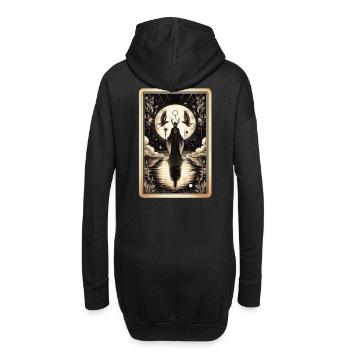 Nachtkönigin Mystischer Kreis - Hoodie-Kleid - Schwarz - Hinten