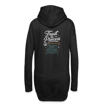 Trust_the_Process - Hoodie-Kleid - Schwarz - Hinten