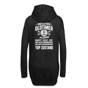 30. Dienstjubiläum - Arbeitskollege - Hoodie-Kleid - Schwarz - Hinten