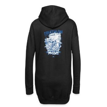 Triathlon sans limites - Sweat-shirt à capuche long Femme - noir - Dos