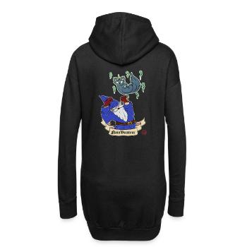 Nain invocateur - Nainvocateur - Sweat-shirt à capuche long Femme - noir - Dos