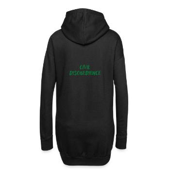 Civil disobedience - Sweat-shirt à capuche long Femme - noir - Dos
