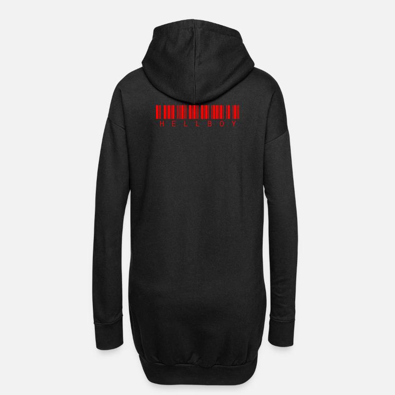 HELLBOY - Hoodie-Kleid - Schwarz