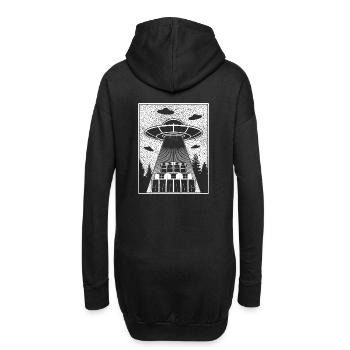 Tekno 23 Alien UFO - Hoodie-Kleid - Schwarz - Hinten