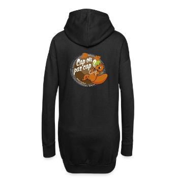 Cap ou pas cap? - Sweat-shirt à capuche long Femme - noir - Dos