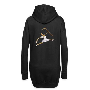 Le passe-temps extraordinaire de la Faucheuse - Sweat-shirt à capuche long Femme - noir - Dos