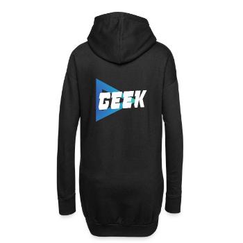 Geek - Sweat-shirt à capuche long Femme - noir - Dos