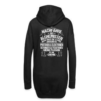 Chemie/Chemiker/Chemikant/Chemielaborant/Alchemie - Hoodie-Kleid - Schwarz - Hinten