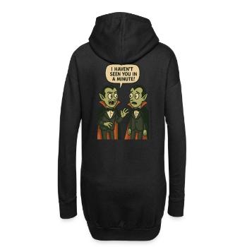 Je ne t’ai pas vu depuis une minute (Vampires) - Sweat-shirt à capuche long Femme - noir - Dos