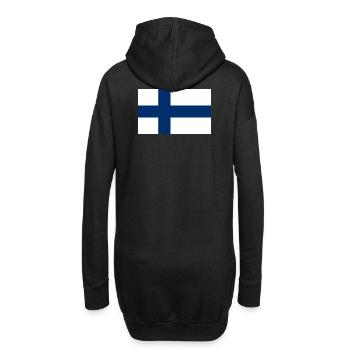 Nationalflagge von Finnland - Hoodie-Kleid - Schwarz - Hinten