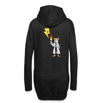 Chimiste Laboratoire Produits chimiques Chimie des tubes à essai - Sweat-shirt à capuche long Femme - noir - Dos