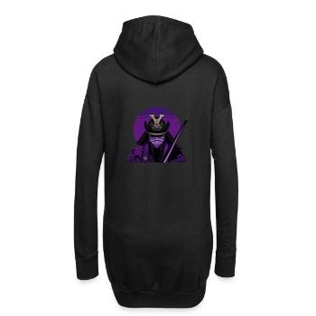 Lila Samurai - Hoodie-Kleid - Schwarz - Hinten