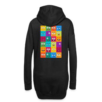 Motivation - Hoodie-Kleid - Schwarz - Hinten