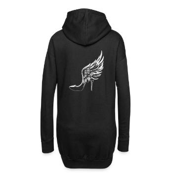 Highheels mit Flügeln - Hoodie-Kleid - Schwarz - Hinten