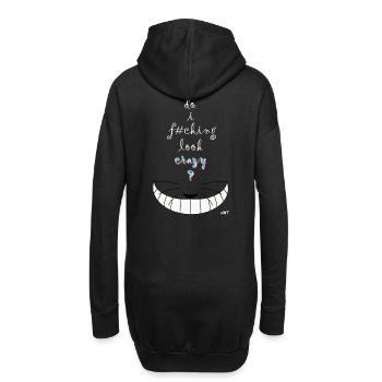 Alice verrückt Katze - Hoodie-Kleid - Schwarz - Hinten