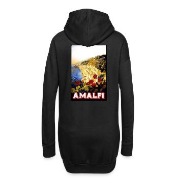 Vintage Reise Poster Italien - Hoodie-Kleid - Schwarz - Hinten