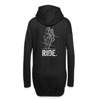 Superbike Supersport Moto Motard Course de course - Sweat-shirt à capuche long Femme - noir - Dos