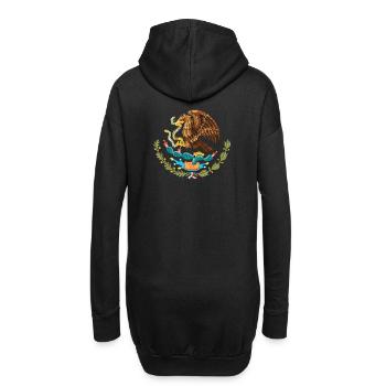 Nationalwappen von Mexiko - Hoodie-Kleid - Schwarz - Hinten