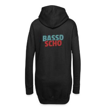 Bassd scho - Franken fränkisch fränggisch Geschenk - Hoodie-Kleid - Schwarz - Hinten