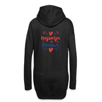 Najbolja Mama I Beste Mutter Muttertag Geschenk - Hoodie-Kleid - Schwarz - Hinten