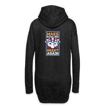 Make Bowling Great Again - Bowling Ball Pin - Sweat-shirt à capuche long Femme - noir - Dos