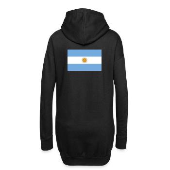 Drapeau national de l Argentine - Sweat-shirt à capuche long Femme - noir - Dos
