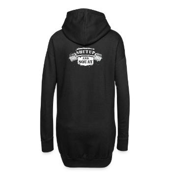 Shut Up and Squat Bodybuilding - Hoodie-Kleid - Schwarz - Hinten
