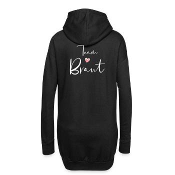 Team Braut Herz Junggesellinnenabschied Geschenk - Hoodie-Kleid - Schwarz - Hinten