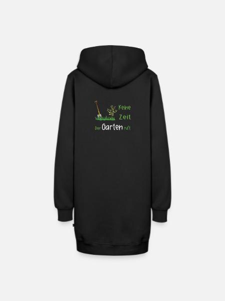 Garten Gärtner Gartenarbeit Geschenk - Hoodie-Kleid - Schwarz