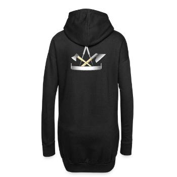 Zimmermann, Zunftzeichen - Hoodie-Kleid - Schwarz - Hinten