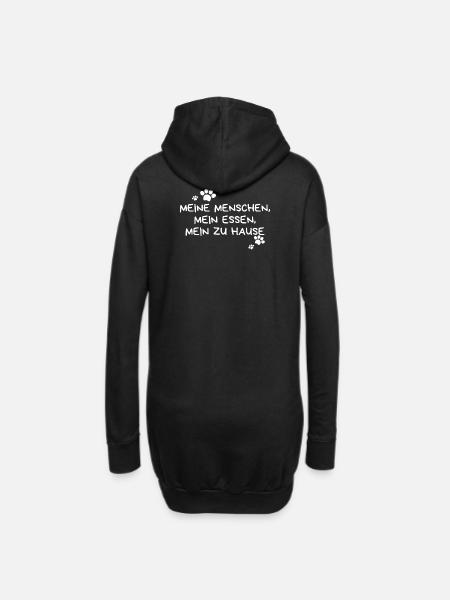 Haustier Witz - Hoodie-Kleid - Schwarz
