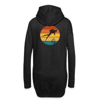 plongée sous marine, plongée - Sweat-shirt à capuche long Femme - noir - Dos