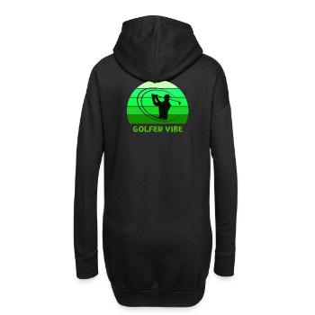 golf, golfer, golffan - Hoodie-Kleid - Schwarz - Hinten