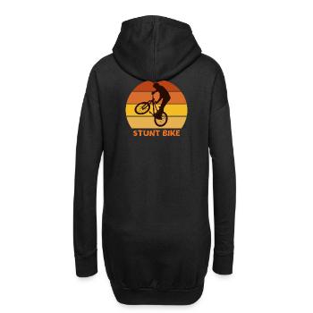 bike, faire du vélo, vélo cross - Sweat-shirt à capuche long Femme - noir - Dos