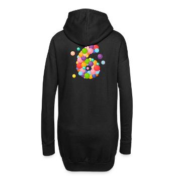 6 Jahre, Geburtstag 6 Jahre, 6 Jahre, Ich bin 6 Jahre alt - Hoodie-Kleid - Schwarz - Hinten