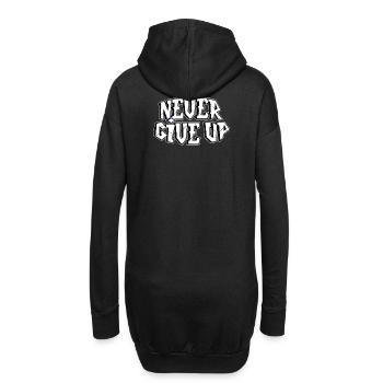 tout est possible, winner, battant - Sweat-shirt à capuche long Femme - noir - Dos