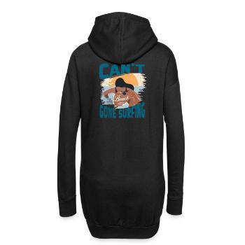 Strand und Surfen: Freiheit & Abenteuer - Hoodie-Kleid - Schwarz - Hinten