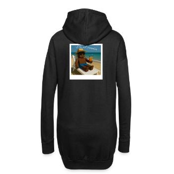 Me all summer - Chill Mode - Hoodie-Kleid - Schwarz - Hinten