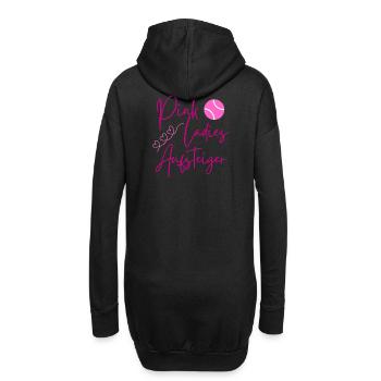 Pink Ladies Asterisk Design - Hoodie-Kleid - Schwarz - Hinten