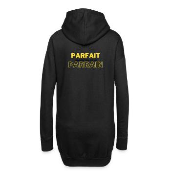 T-Shirt für den perfekten Paten - Hoodie-Kleid - Schwarz - Hinten