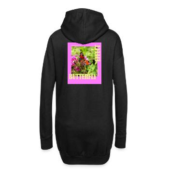Conception de photos à effet papillon - Sweat-shirt à capuche long Femme - noir - Dos