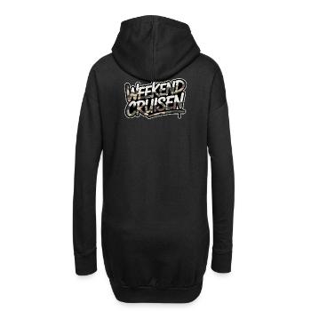 Weekend Cruisen Camouflage für Auto Fans - Hoodie-Kleid - Schwarz - Hinten