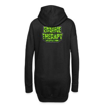 Engine Therapy – Schrauber Spruch Auto Tuning Werk - Hoodie-Kleid - Schwarz - Hinten