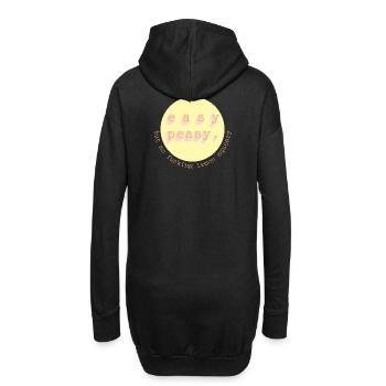 Easy Peasy Zitronen Kreis - Hoodie-Kleid - Schwarz - Hinten