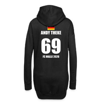 Malle 2026 Andy Theke 69 FC Malle 2026 - Sweat-shirt à capuche long Femme - noir - Dos
