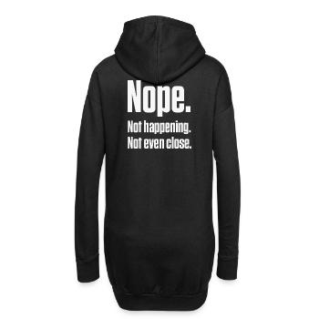 Nein, das passiert nicht, neurodivergente PDA-Stolz - Hoodie-Kleid - Schwarz - Hinten