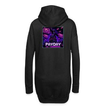 Payday Is Tomorrow Funny Meme - Hoodie Dress - black - Back